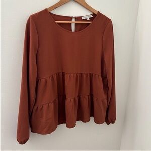 Olive & Oak Rust Blouse